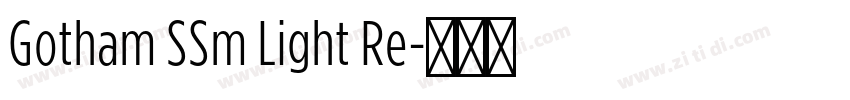 Gotham SSm Light Re字体转换